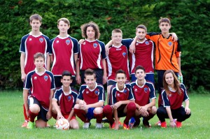 Debout de gauche à droite : Teddy, Gaétan, Thomas, Loïc, Afife, Théo Accroupis de gauche à droite : Quentin, Jason, Mathys, Axel O., Axel D., Lola 